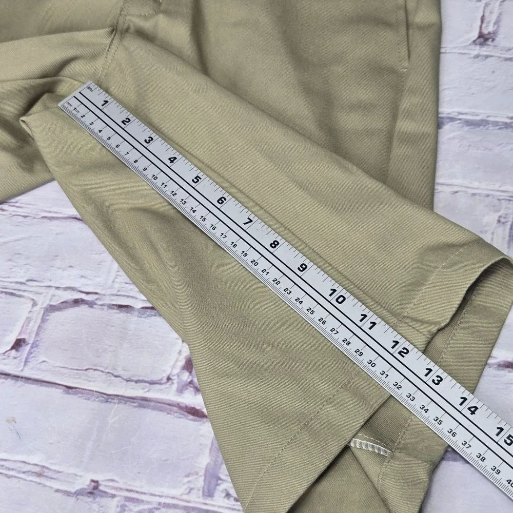Dickies Shorts Khaki Relaxed Fit Multi-Pocket Workwear Chino Mens 30